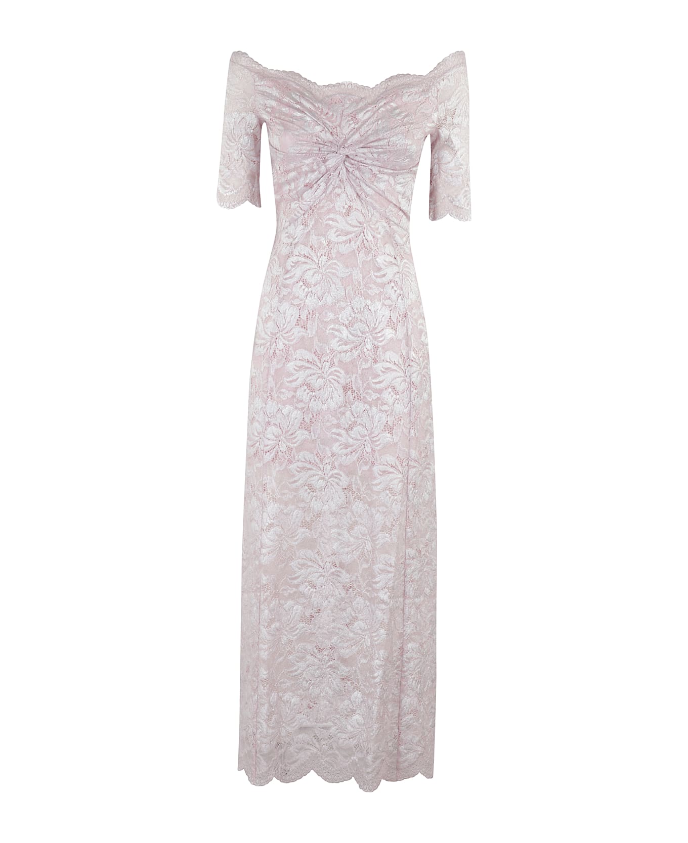Paco Rabanne Long Dress - Powder Pink Silver