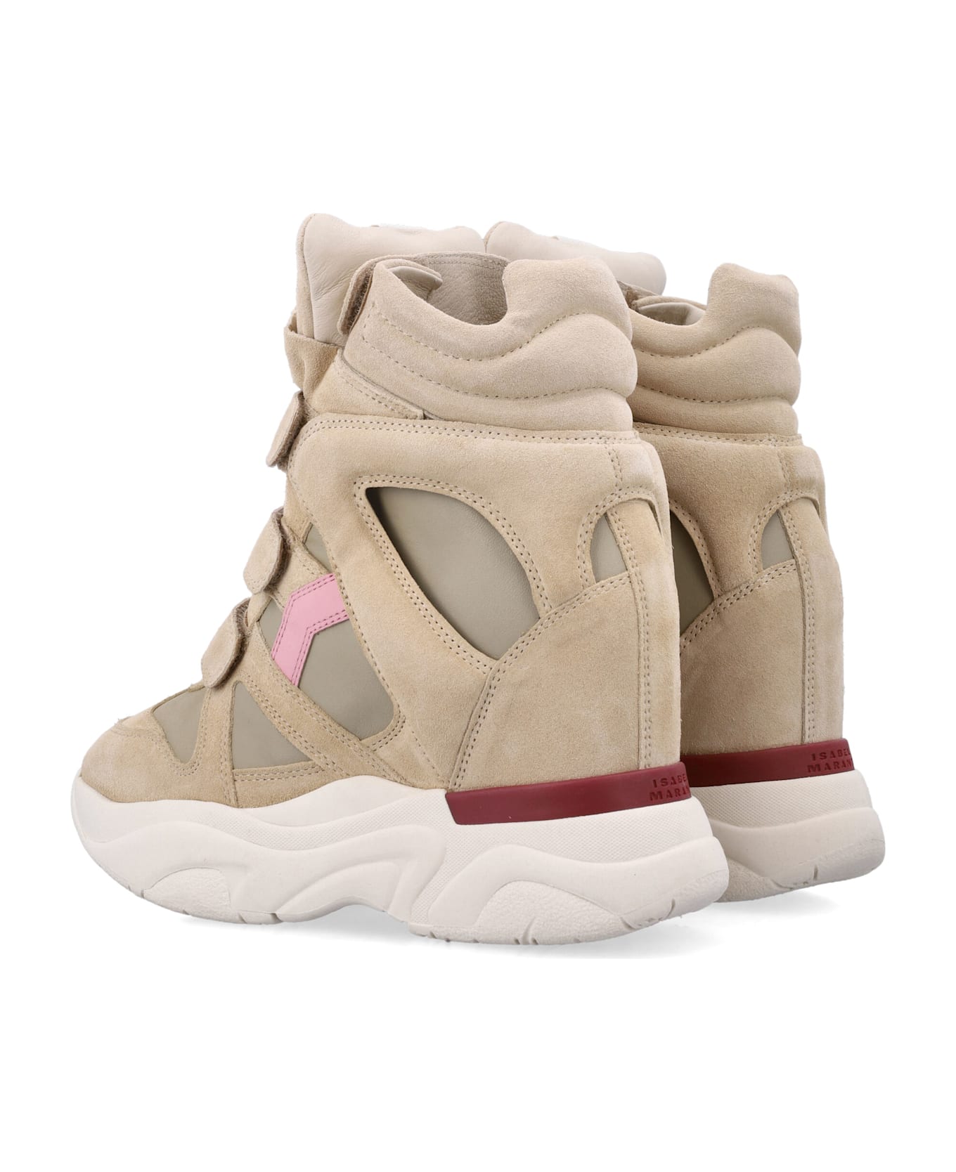 Isabel Marant Balskee High-top Wedge Sneakers - BEIGE PINK