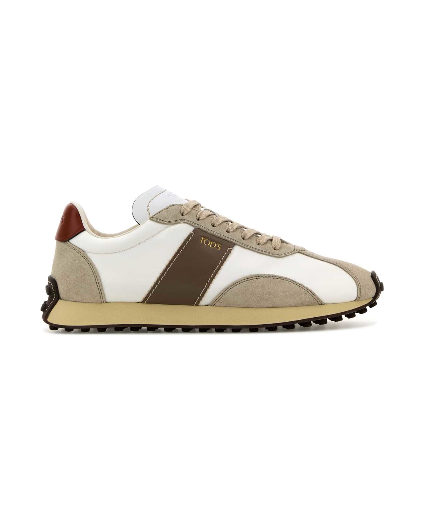 Tod's Multicolor Leather And Suede Sneakers - 0EY1