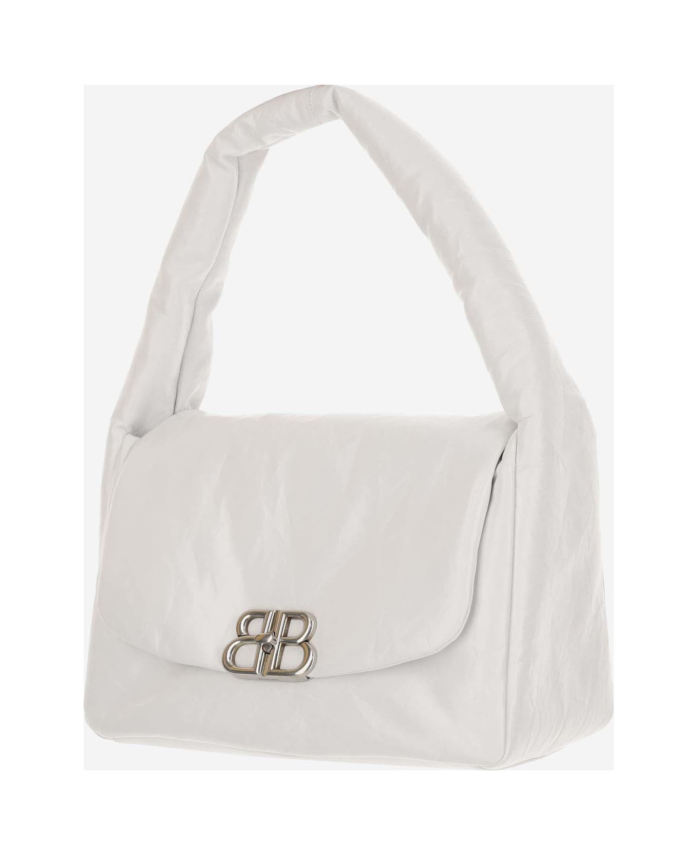 Balenciaga Monaco Medium Sleeve Bag - White トートバッグ