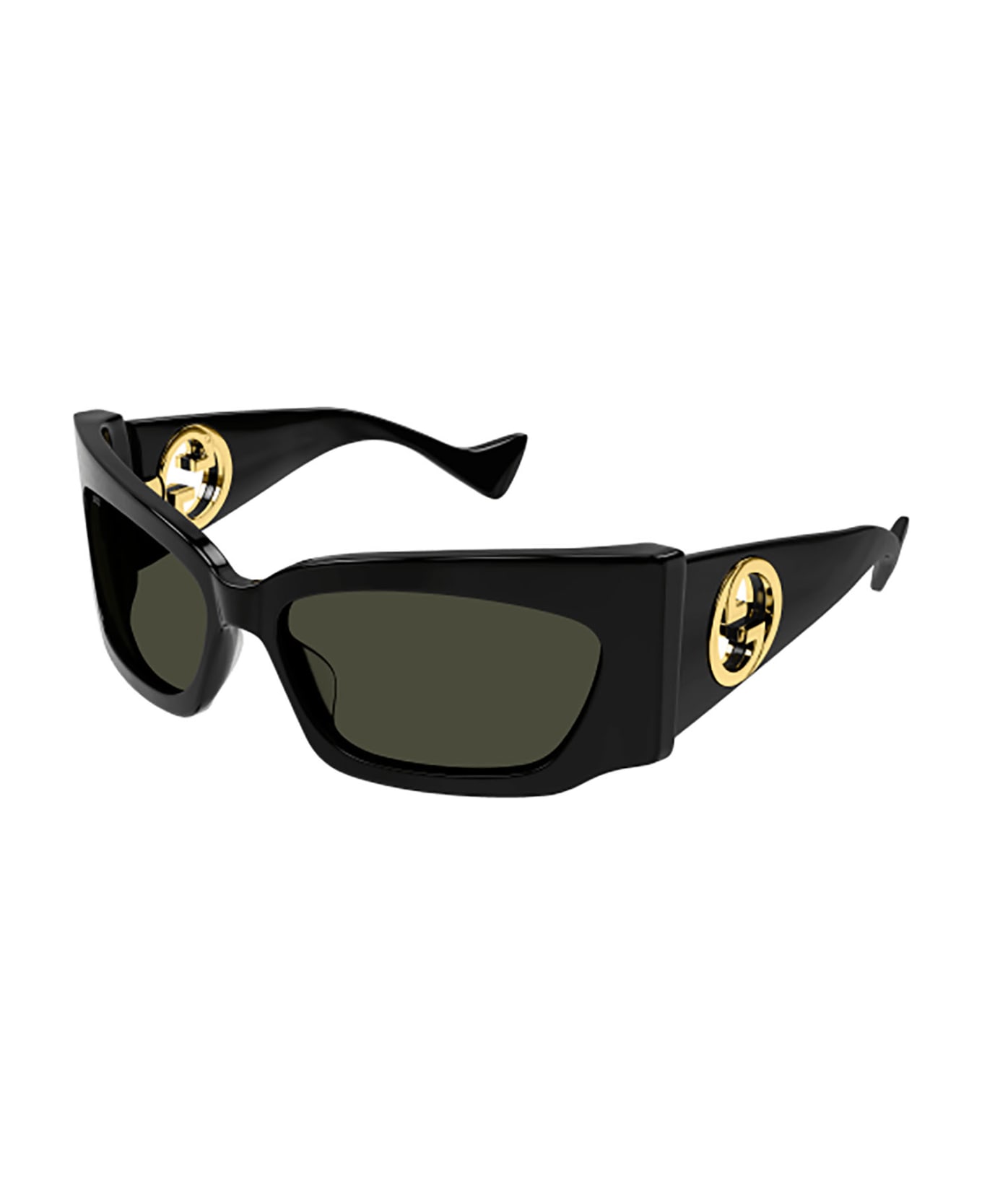 Gucci Eyewear GG1412S Sunglasses - Black Black Grey