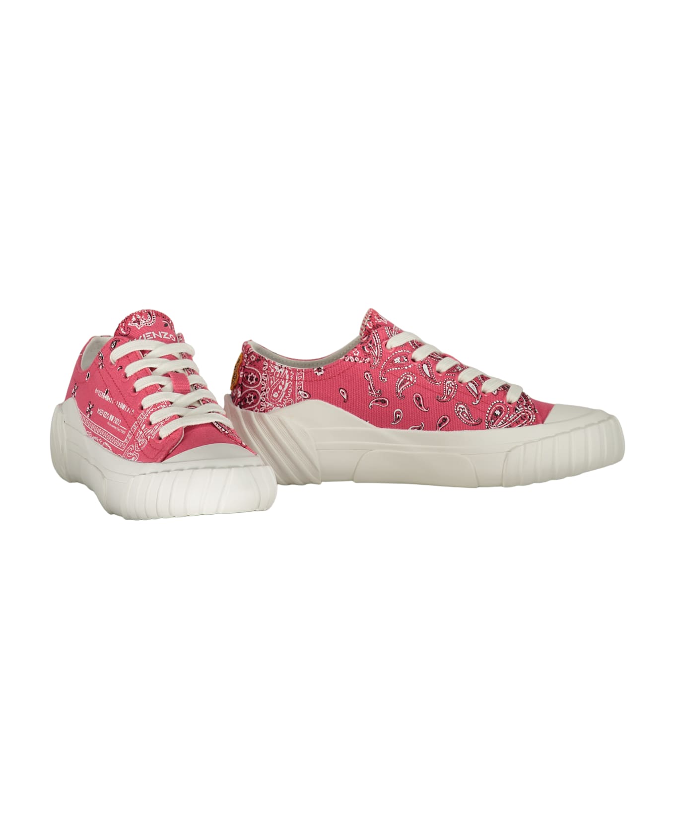 Kenzo Canvas Low-top Sneakers - Fuchsia