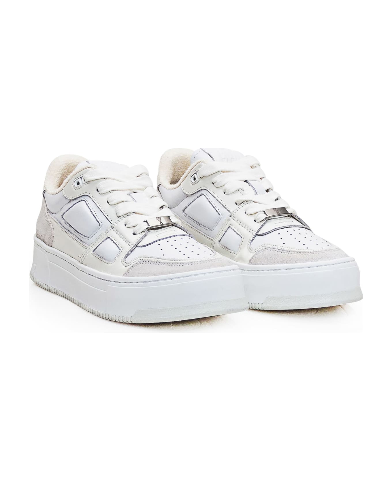 Ami Alexandre Mattiussi New Arcade Sneaker - WHITE/OFF WHITE