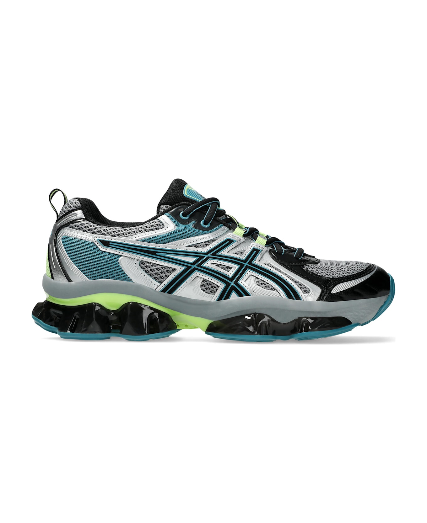 Asics Multicolor Mesh And Rubber Gel Quantum Kinetic Sneakers - GRAVELBLACK