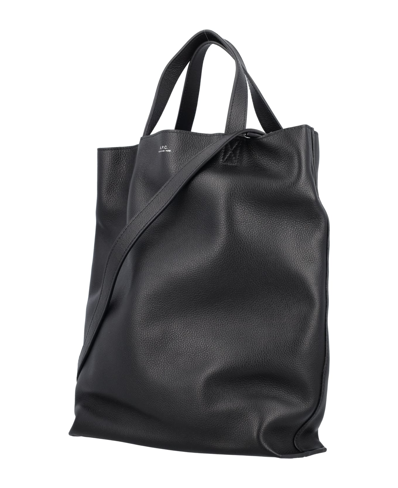 A.P.C. Maiko Medium Shopper Tote Bag - BLACK