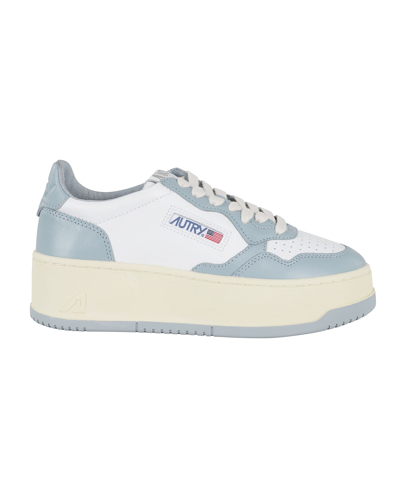 Autry Platform Low - White Blue