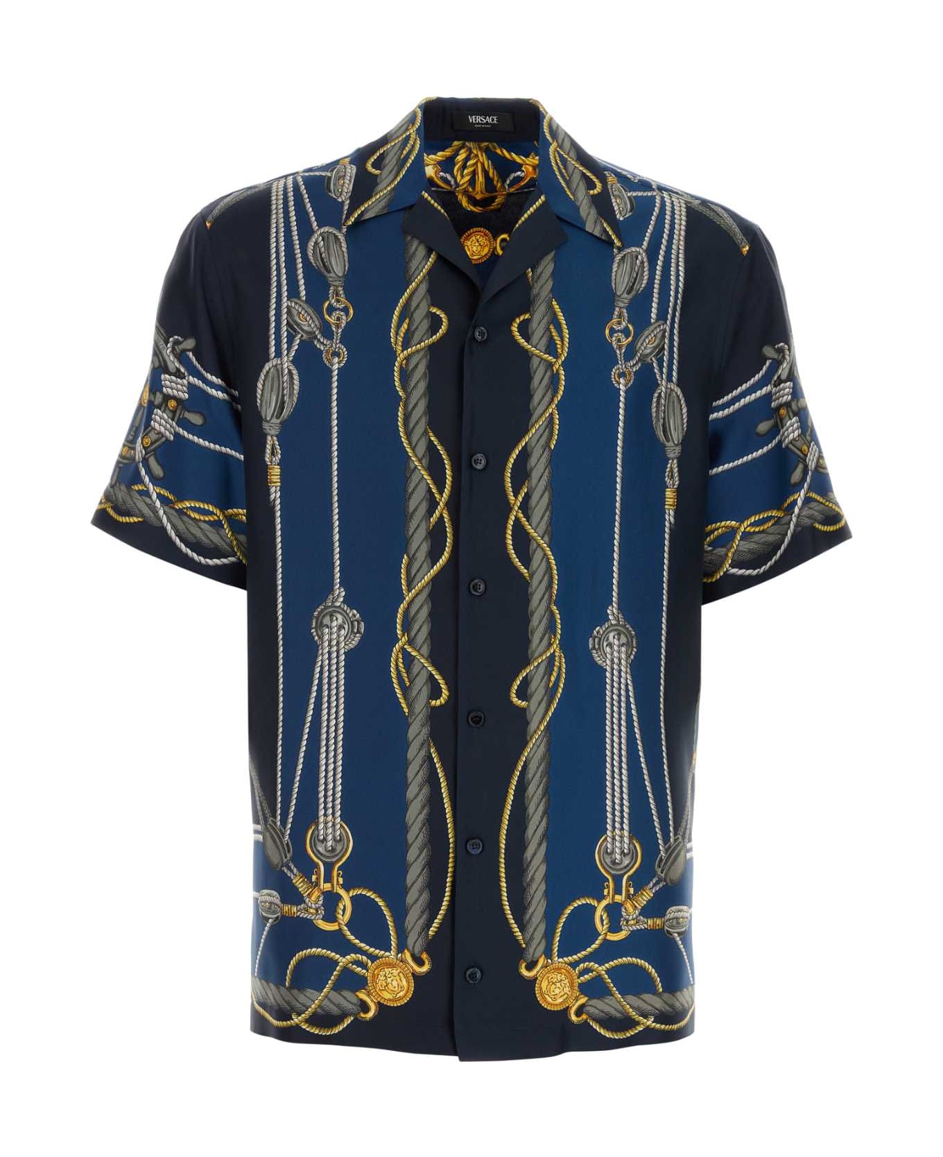 Versace Printed Silk Shirt | italist
