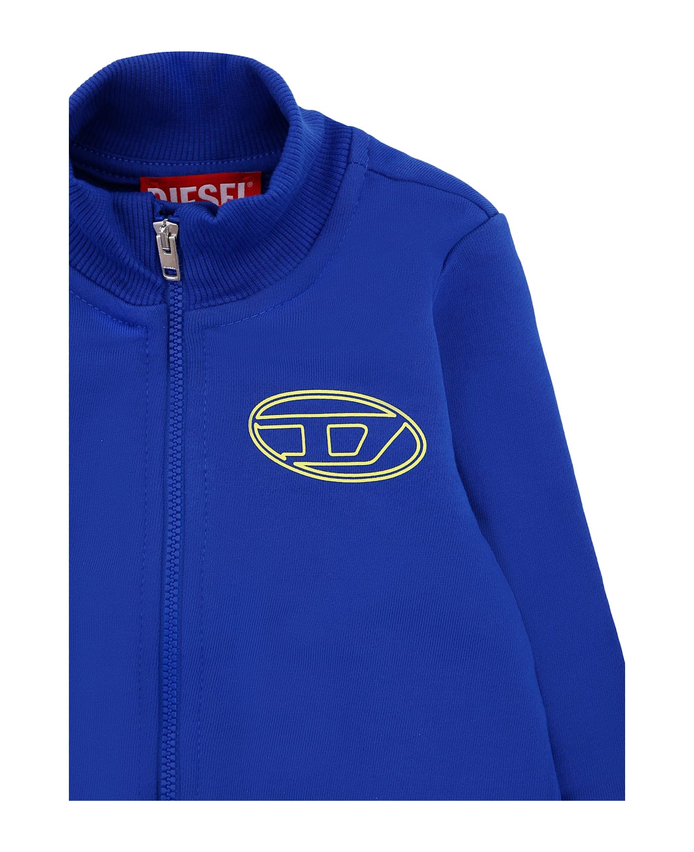 Diesel Blue Sweatshirt For Baby Boy With Logo - Blue