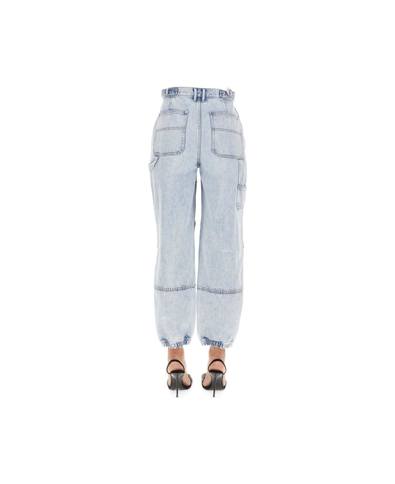 Alexander Wang Double Front Carpenter Pants - Clear Blue ボトムス