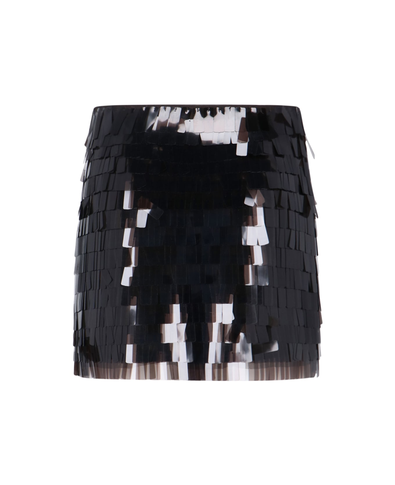 STAUD Sequin Mini Skirt - BROWN