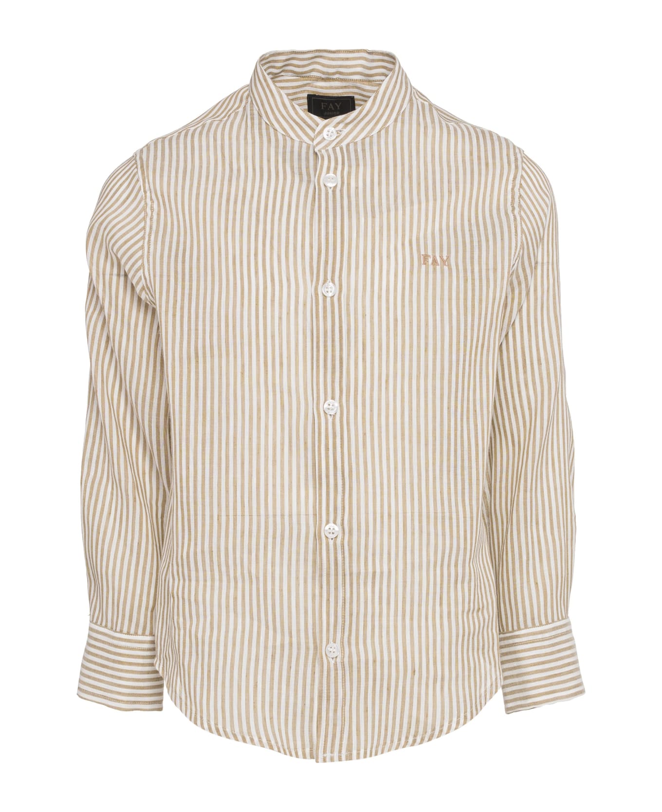 Fay Shirt With Embroidery - Cream