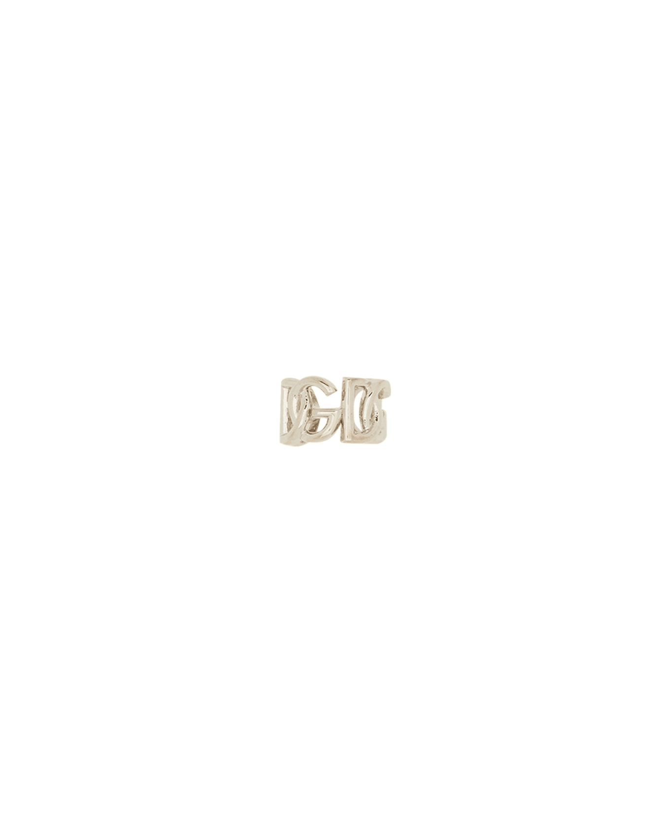 Dolce tradycj & Gabbana Mono Ear Ear Cuff With Logo - SILVER