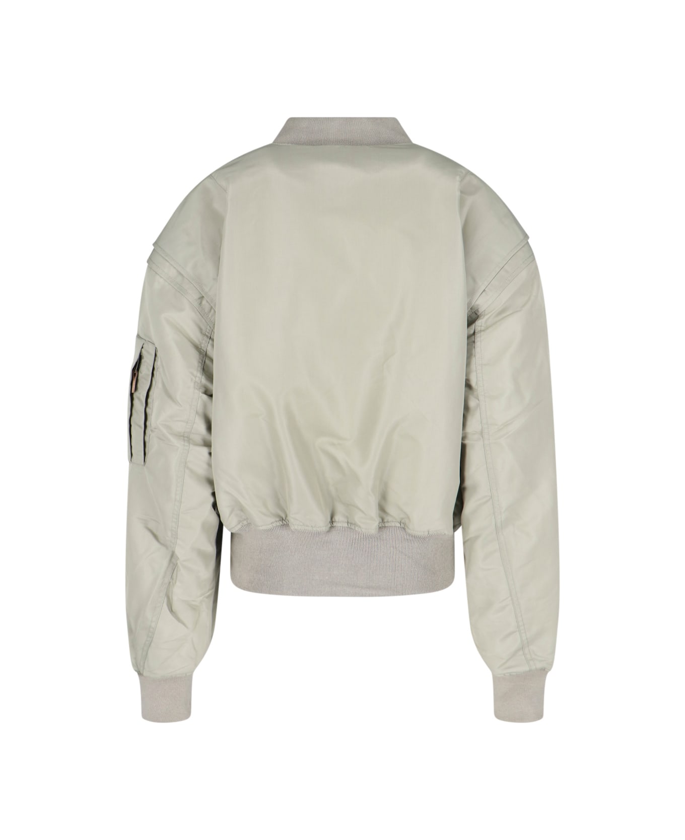 Entire Studios "broad" Zip Bomber Jacket - Gray