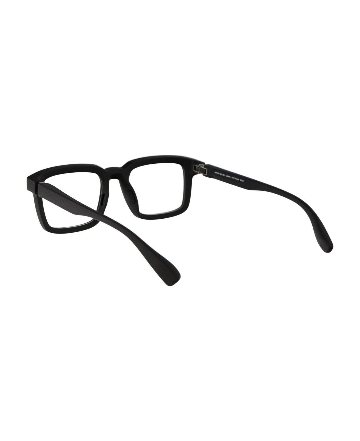 Mykita Canna Glasses - 354 MD1-Pitch Black Clear