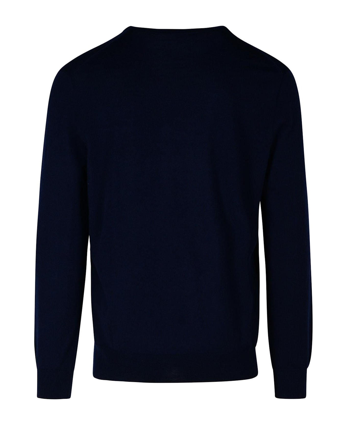 Polo Ralph Lauren Logo Embroidered Crewneck Jumper - Blue