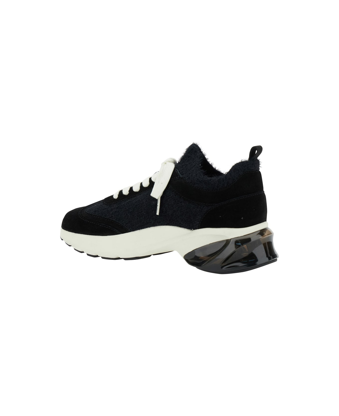 Tory Burch 'good Luck' Multicolor Sneakers With Running Sole In Leather Woman - Black スニーカー
