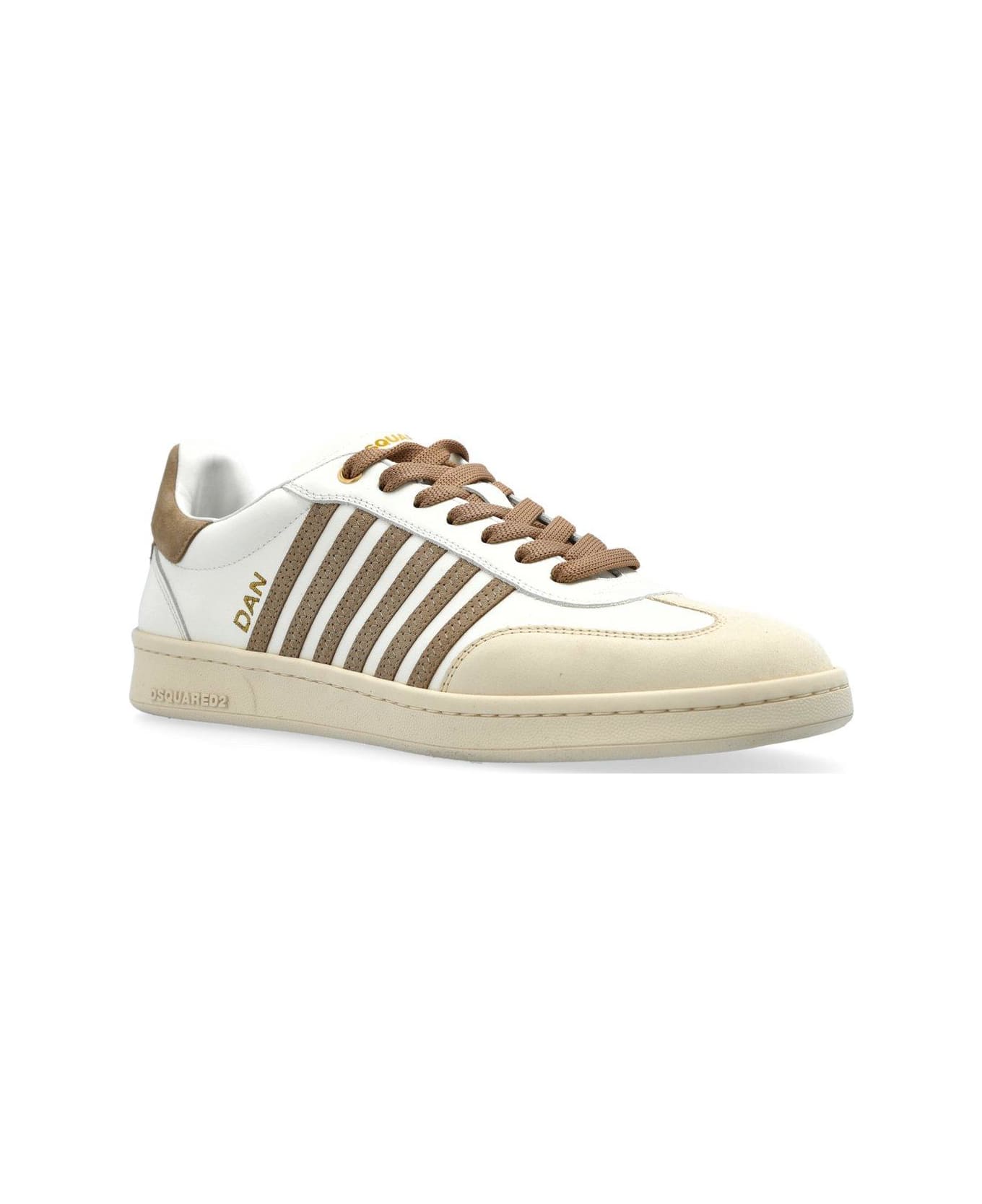 Dsquared2 Boxer Lace-up Sneakers - BIANCO