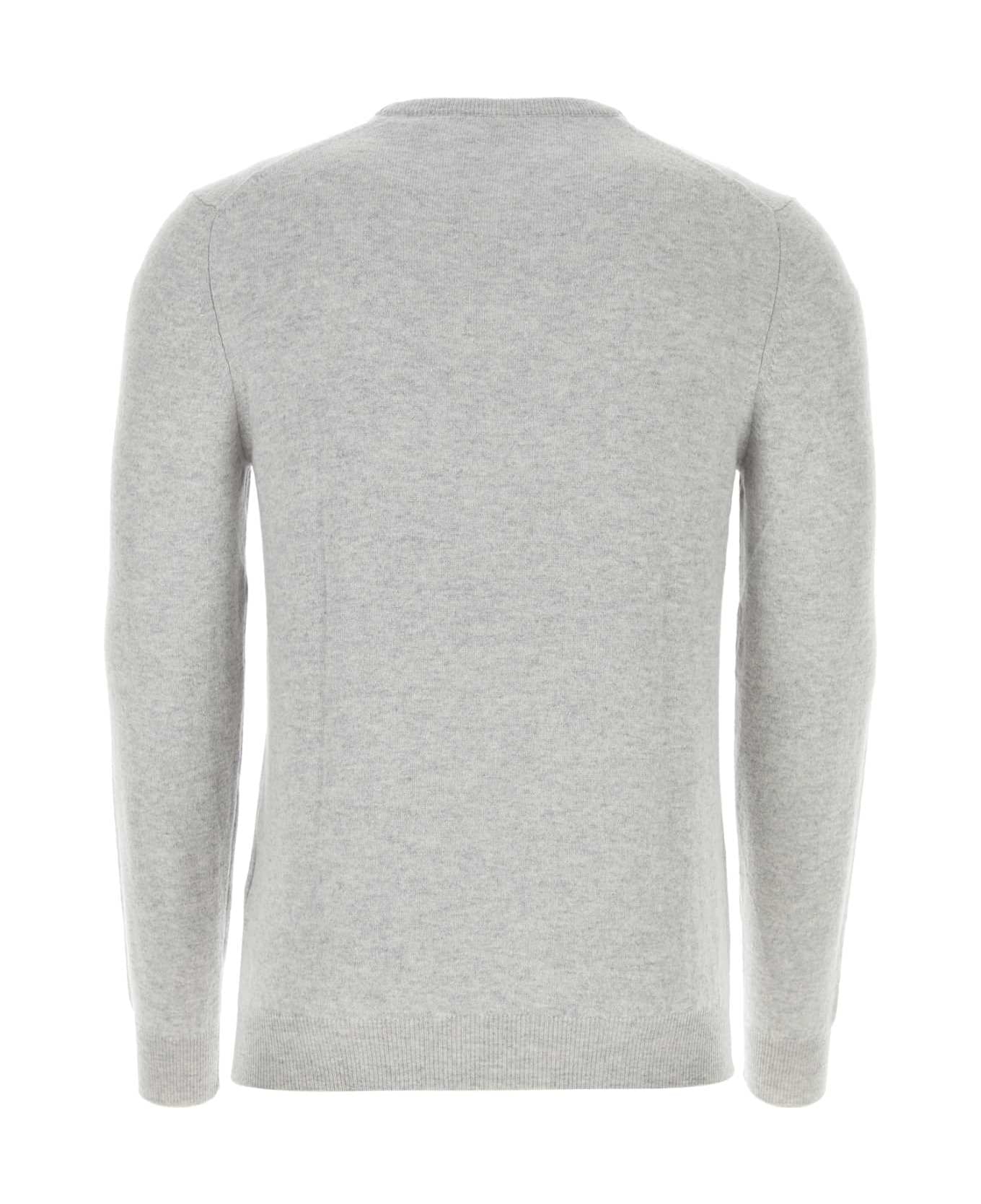 Fedeli Light Grey Cashmere Sweater - GRIGIO