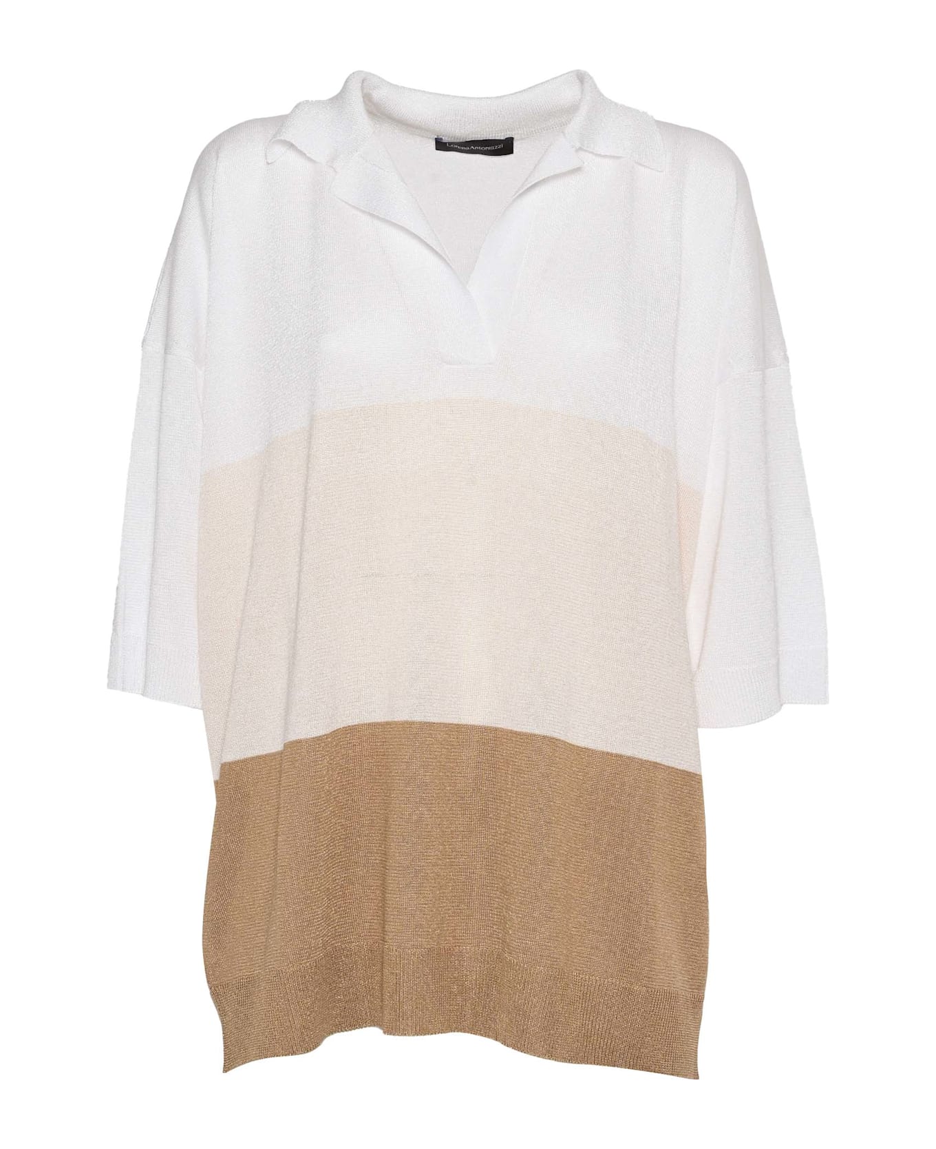 Lorena Antoniazzi Knit Polo - WHITE