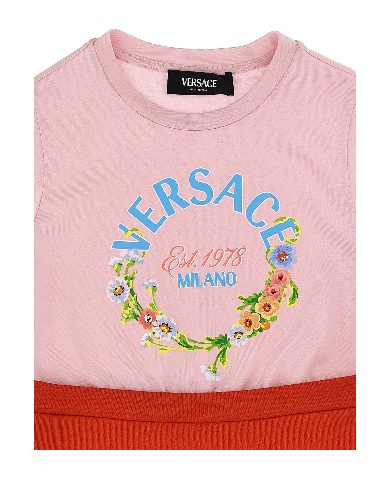 Versace Logo Dress - Multicolor