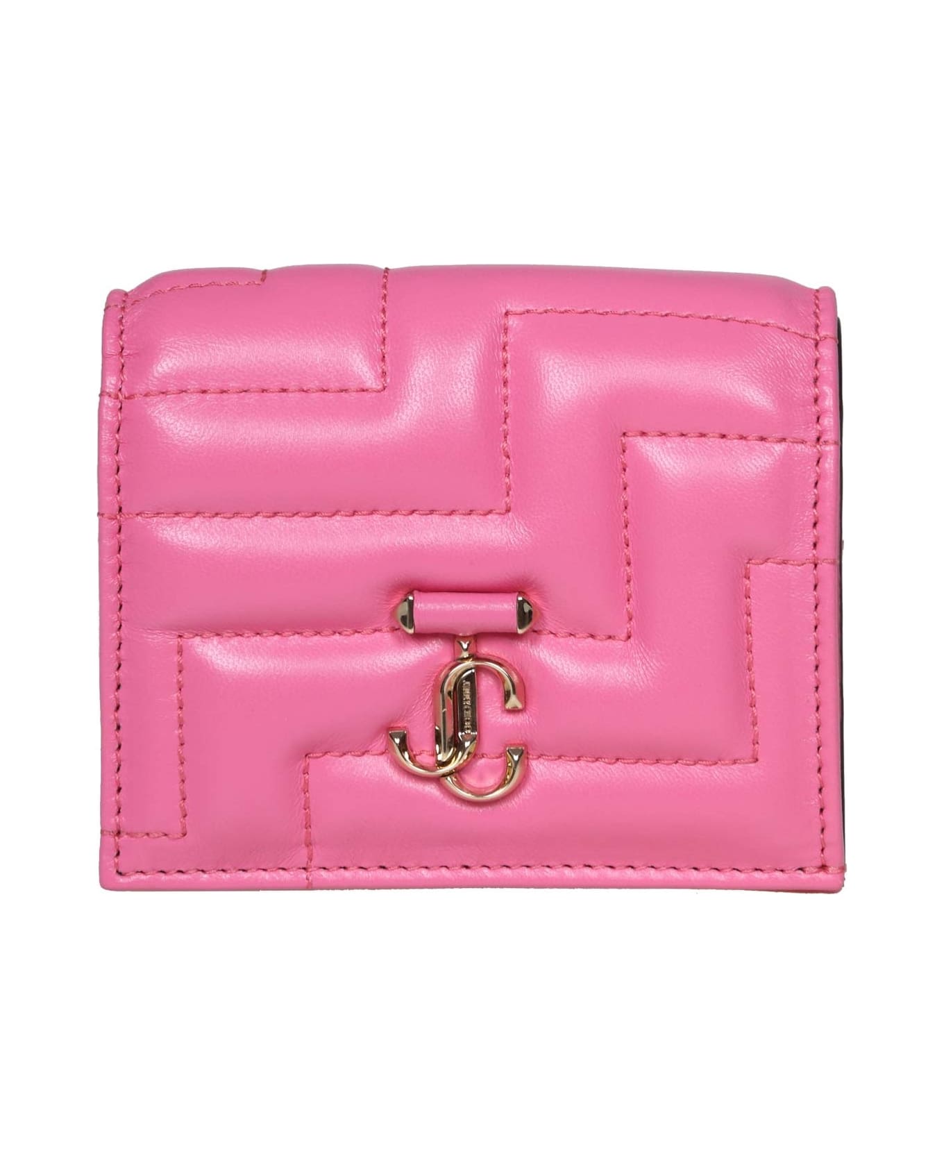 Jimmy Choo Wallet In Nappa Avenue Color Pink - Pink ベルト