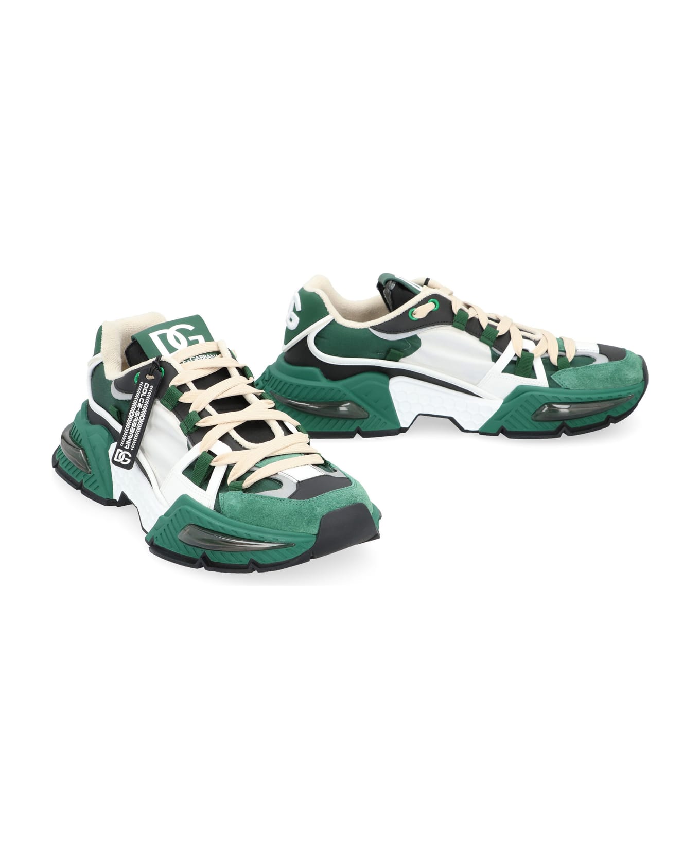 Dolce & Gabbana Airmaster Low-top Sneakers - GREEN,white