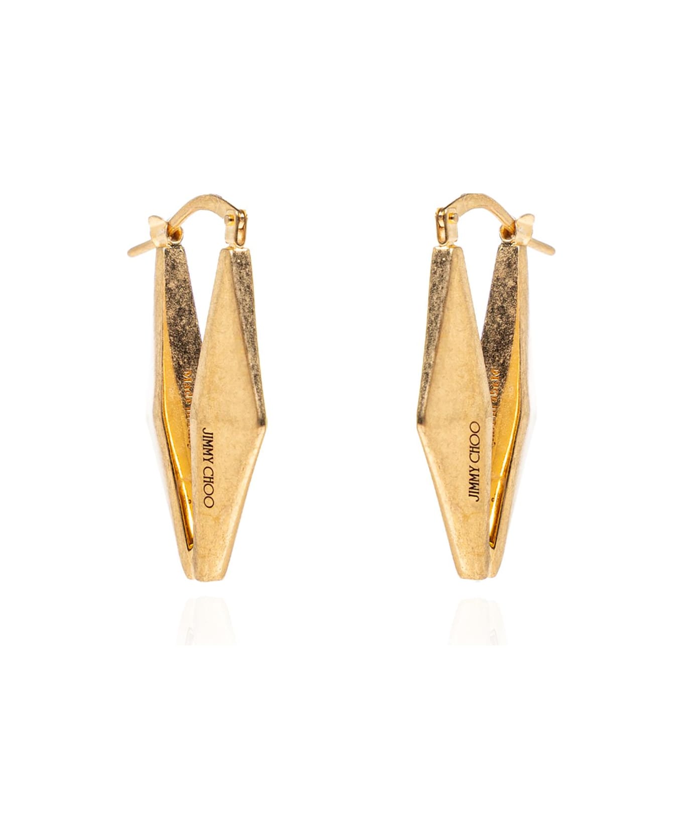Jimmy Choo Earrings With Engraved Logo