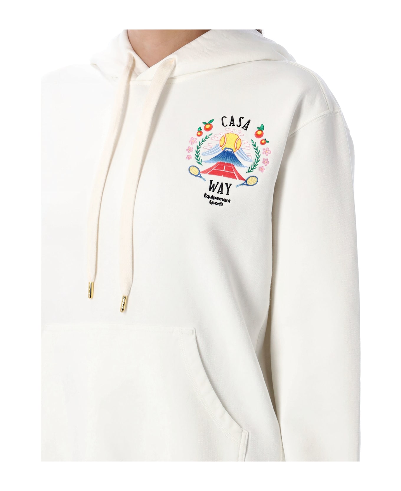 Casablanca Casa Way Mountain Hoodie - WHITE