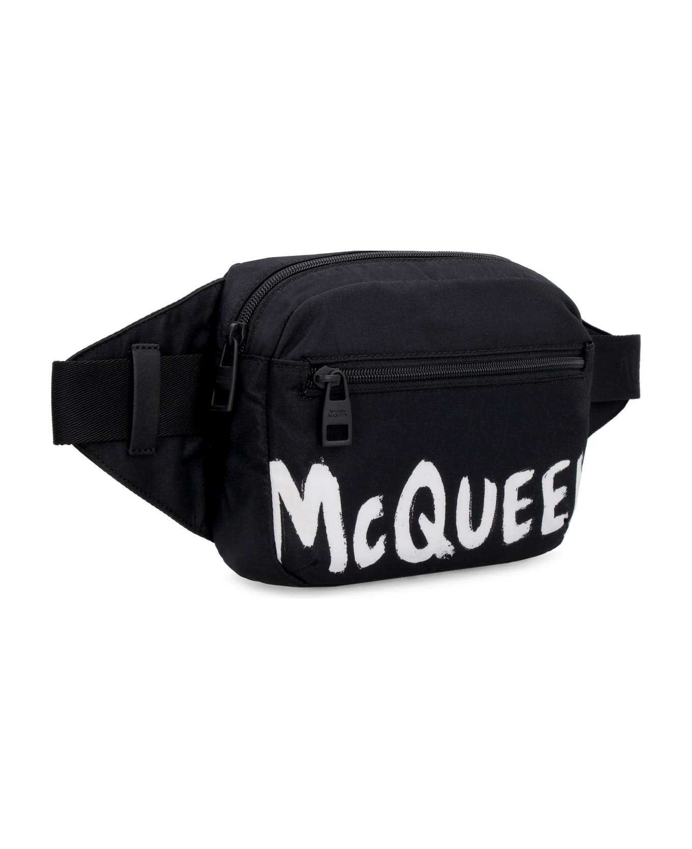 Alexander McQueen Nylon Belt Bag - BLACK