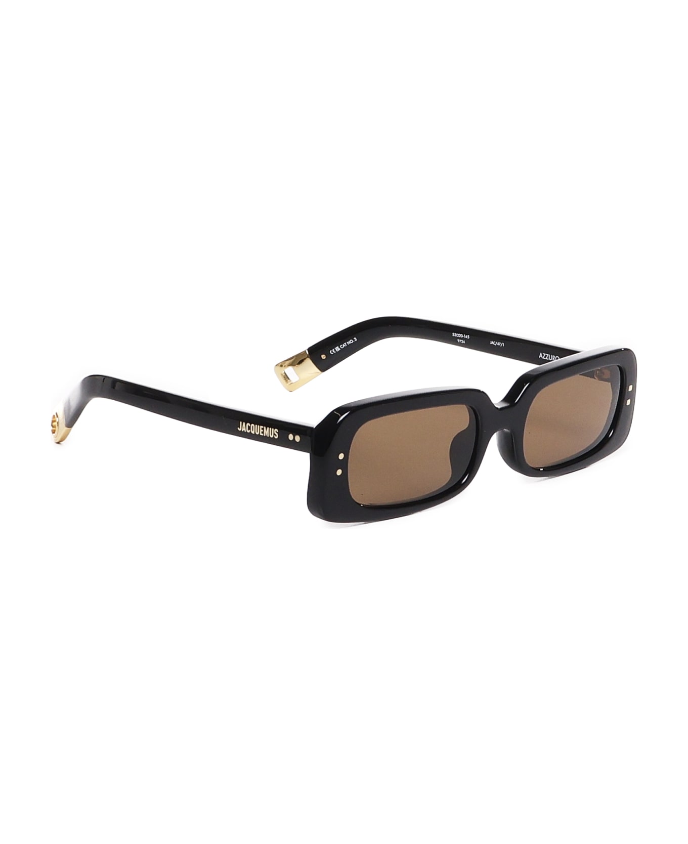 Jacquemus Ovalo Sunglasses In Acetate - brown