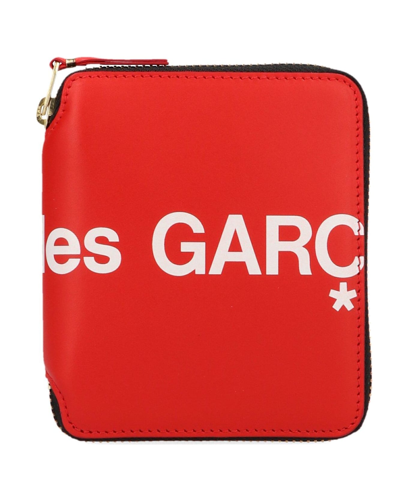 Comme des Garçons Shirt Boy Logo Print Zipped Wallet - Red 財布