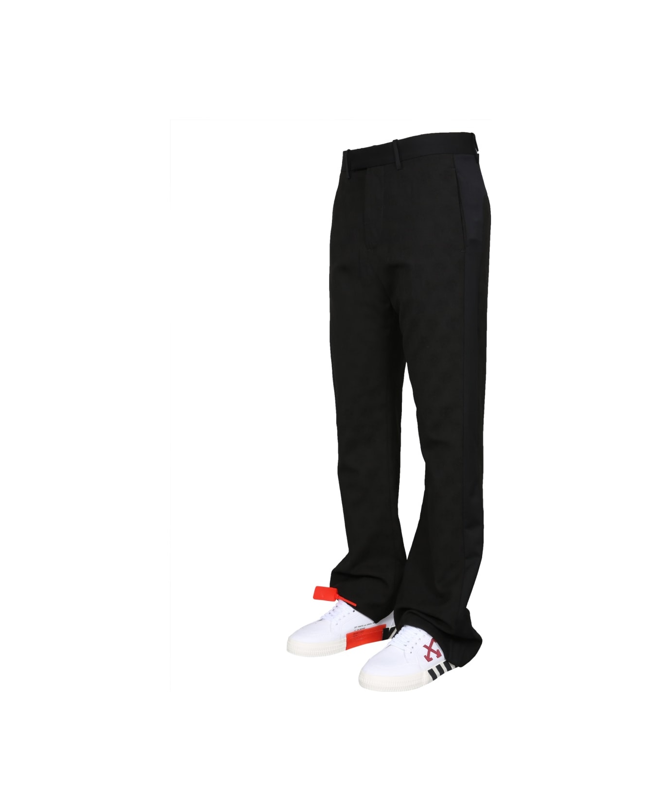 Off-White "low Fit" Trousers - BLACK ボトムス