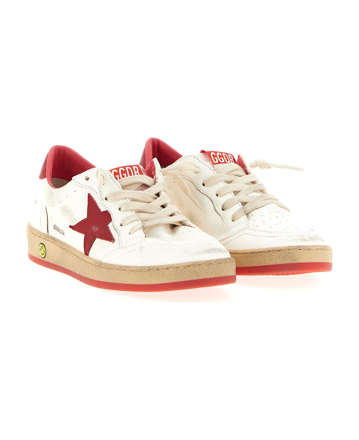 Golden Goose 'ball Star' Sneakers - Red