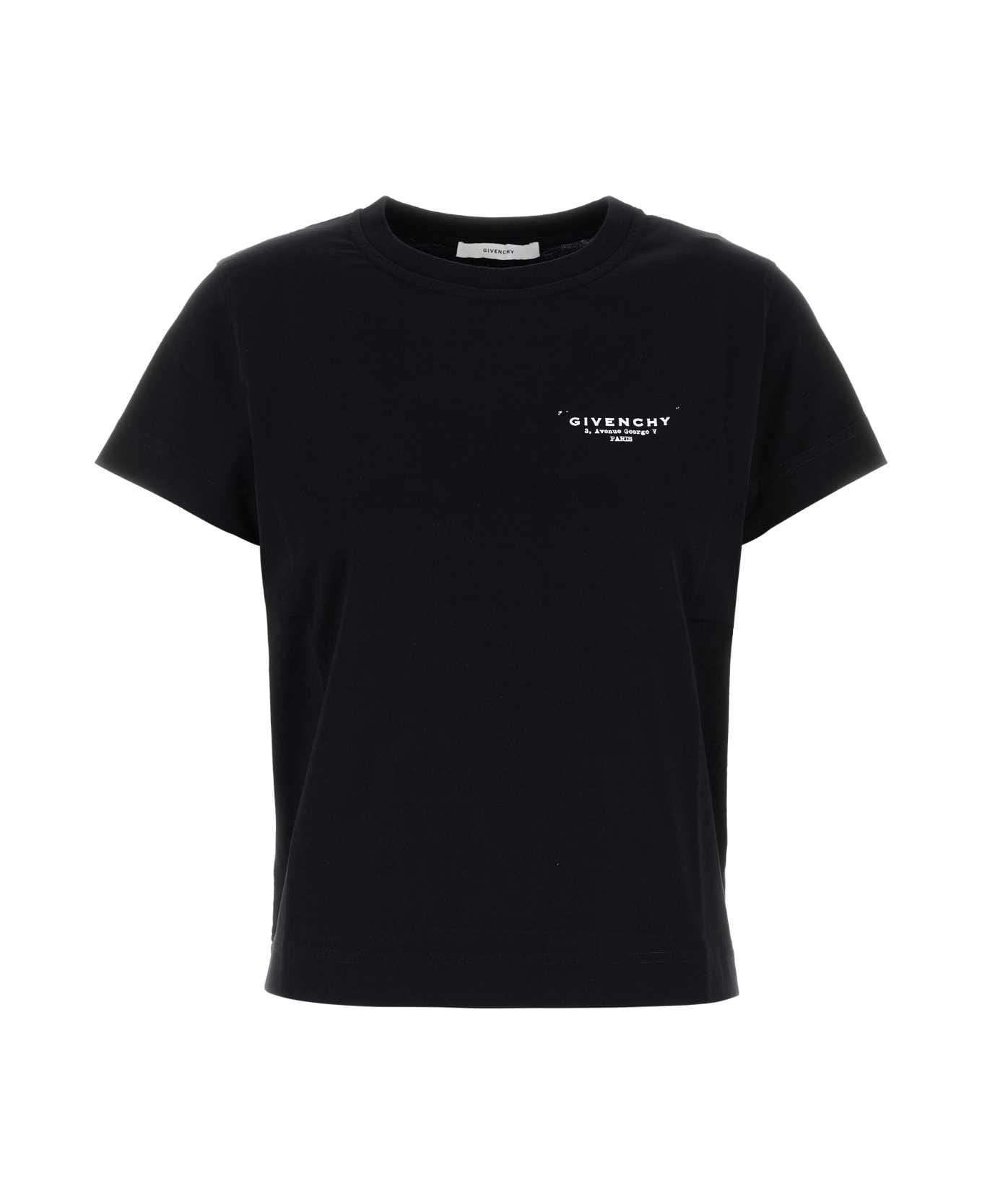 Givenchy Black Cotton T-shirt - BLACK