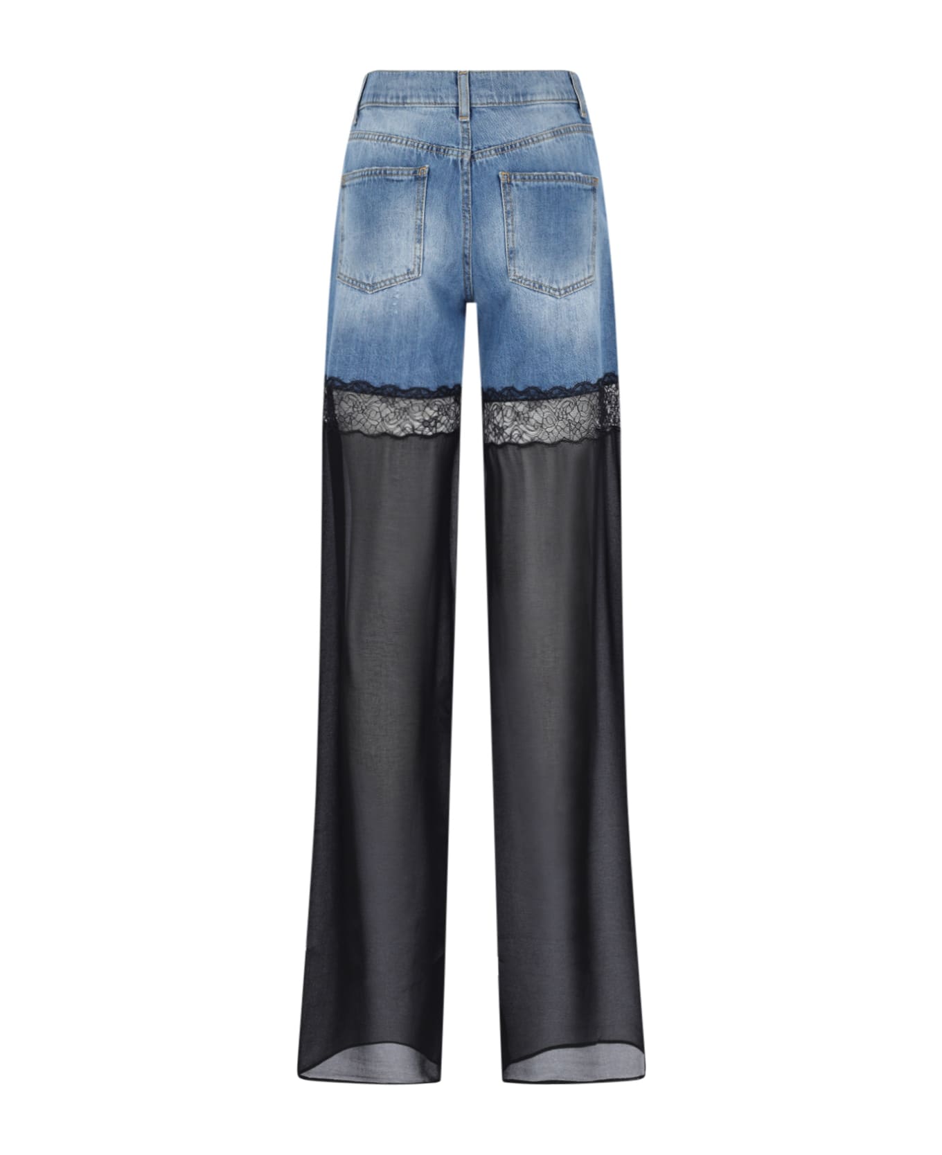 Nensi Dojaka Hybrid Straight Jeans - Black  