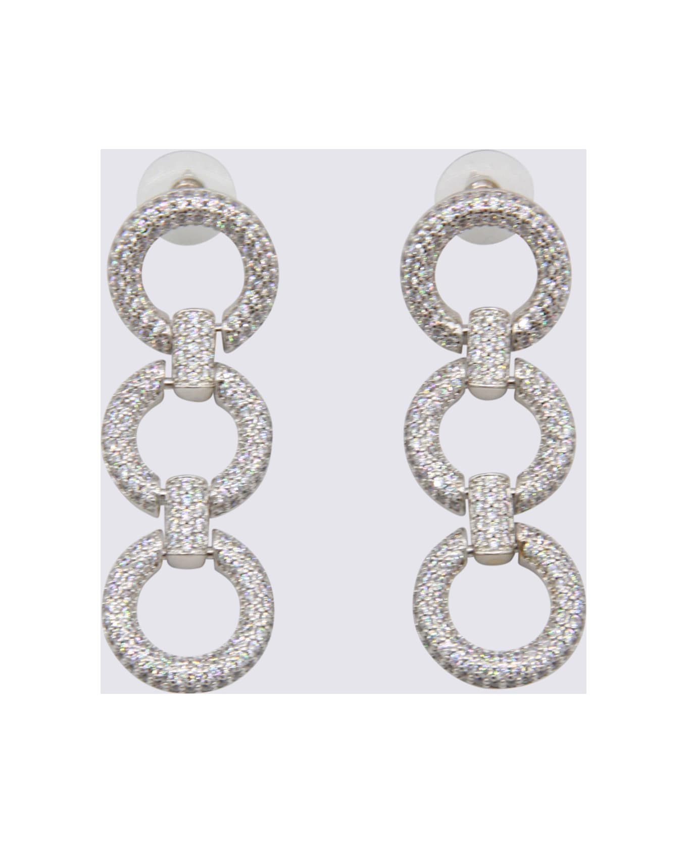 self-portrait Silver Earrings - Silver
