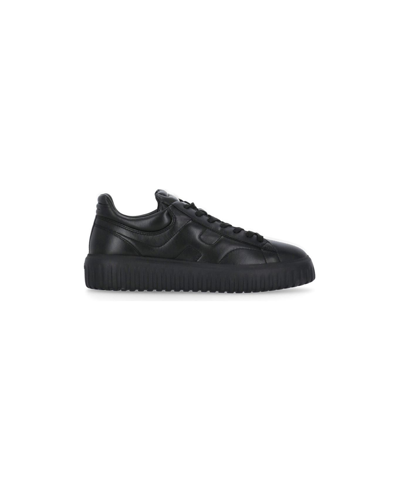 Hogan H-stripes Lace-up Sneakers - Black