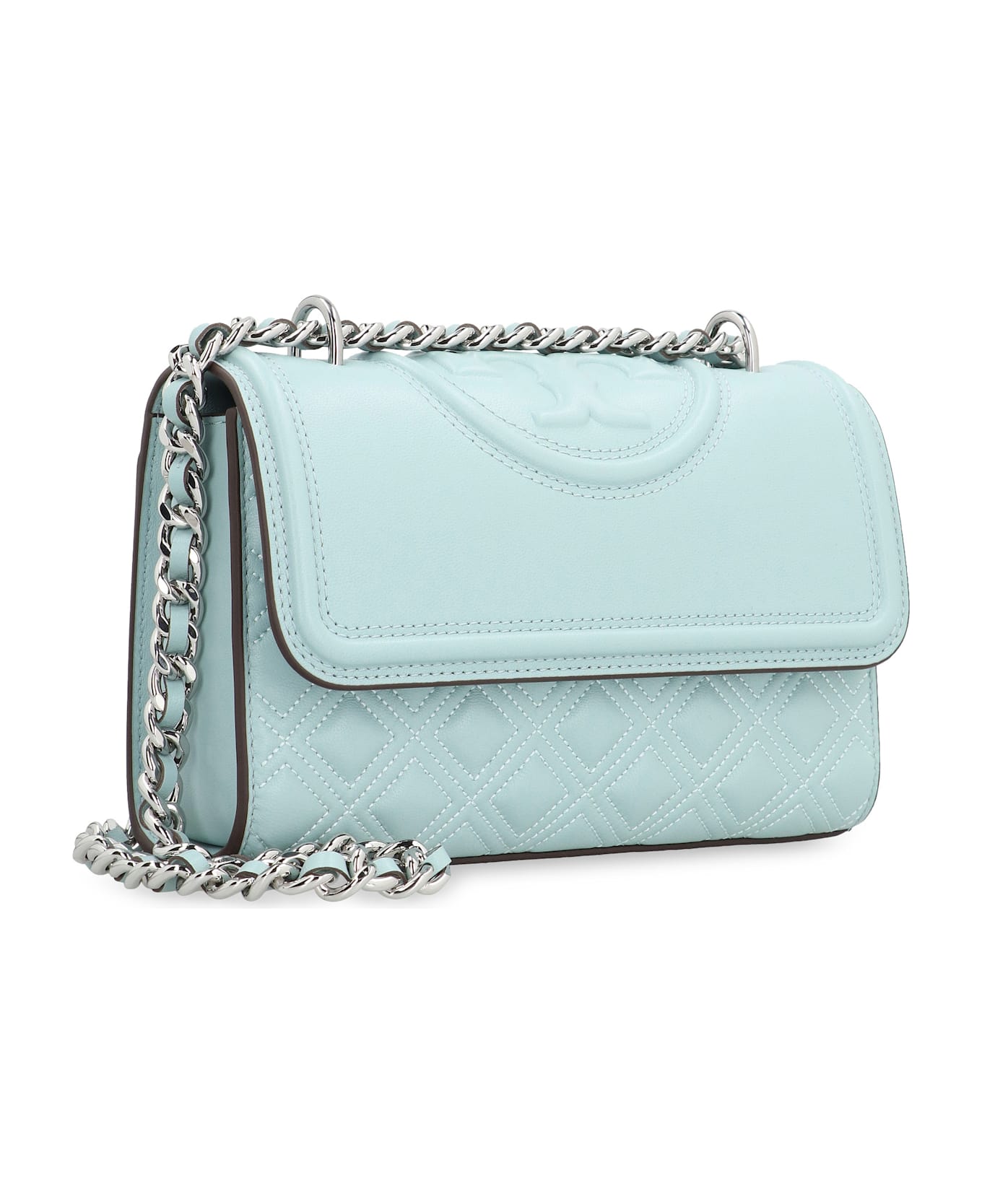 Tory Burch Fleming Small Shoulder Bag - Light Blue