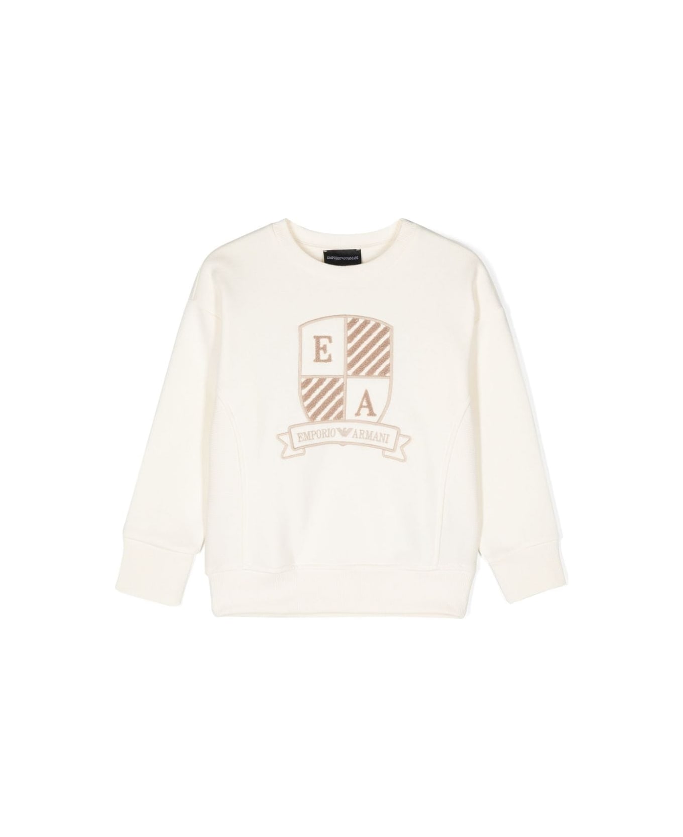 Emporio Armani White Sweatshirt Boy - White