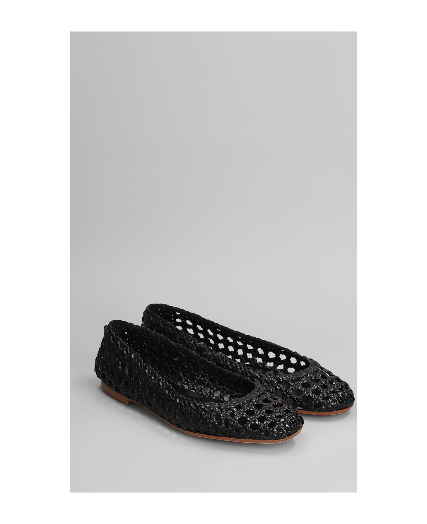 Fabio Rusconi Ballet Flats In Black Leather - black