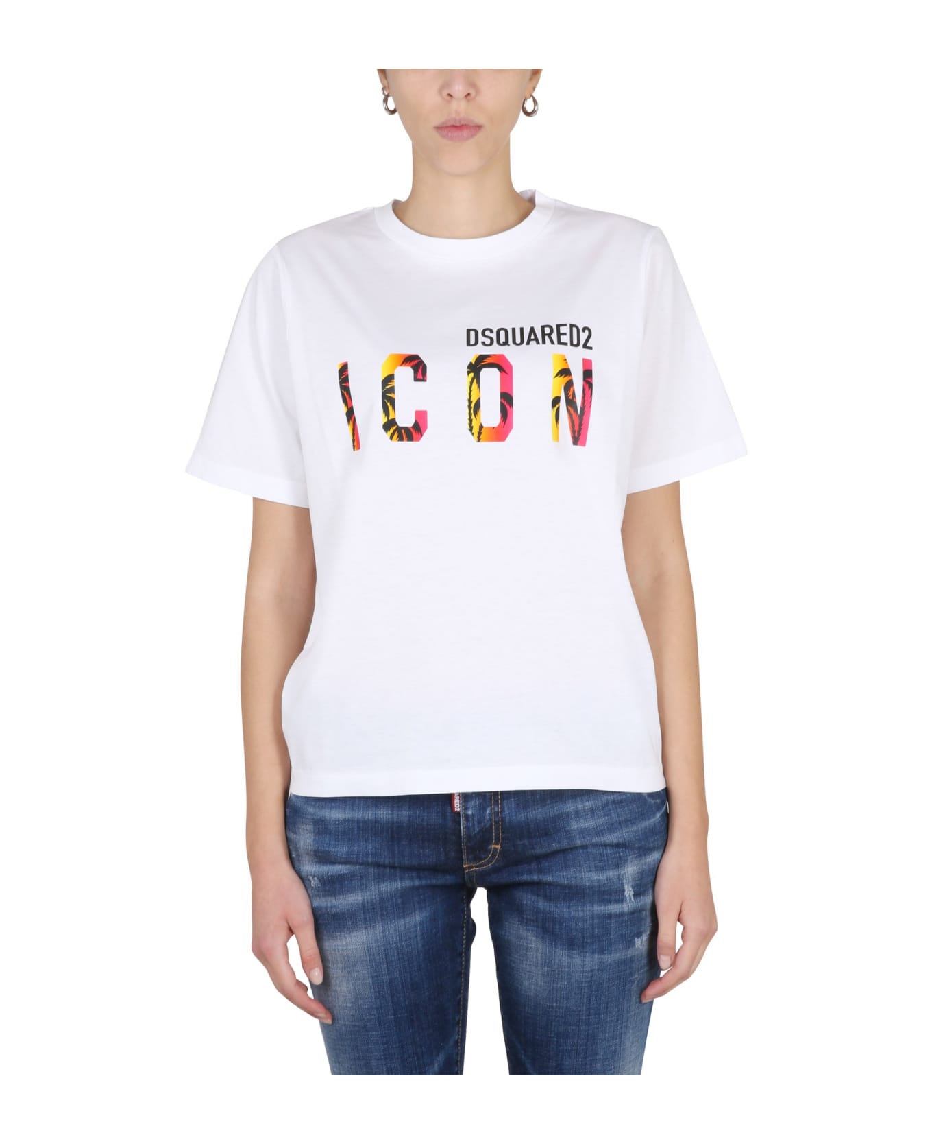 Dsquared2 Sunset Easy Icon T-shirt - Bianco