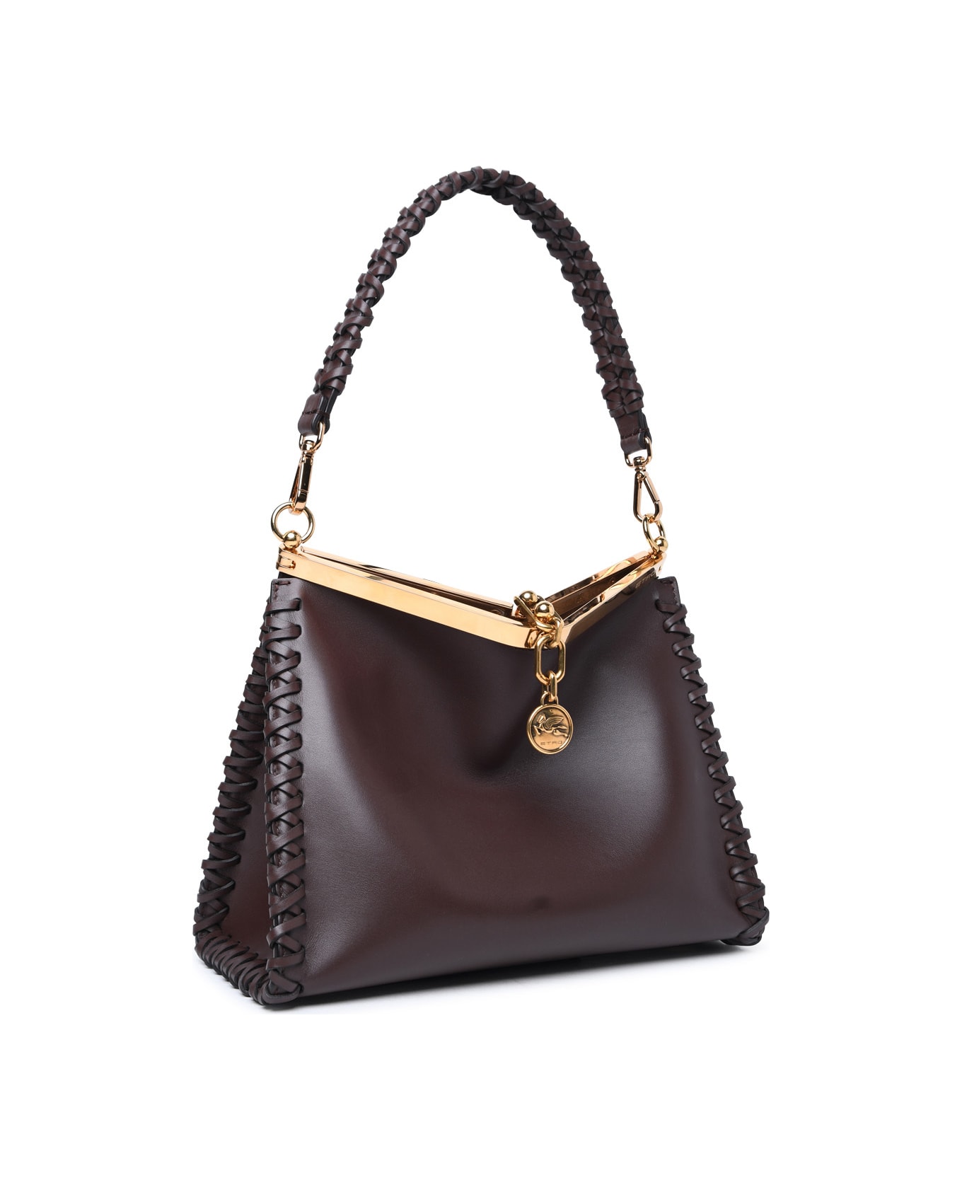 Etro 'vela' Small Brown Leather Bag - Brown