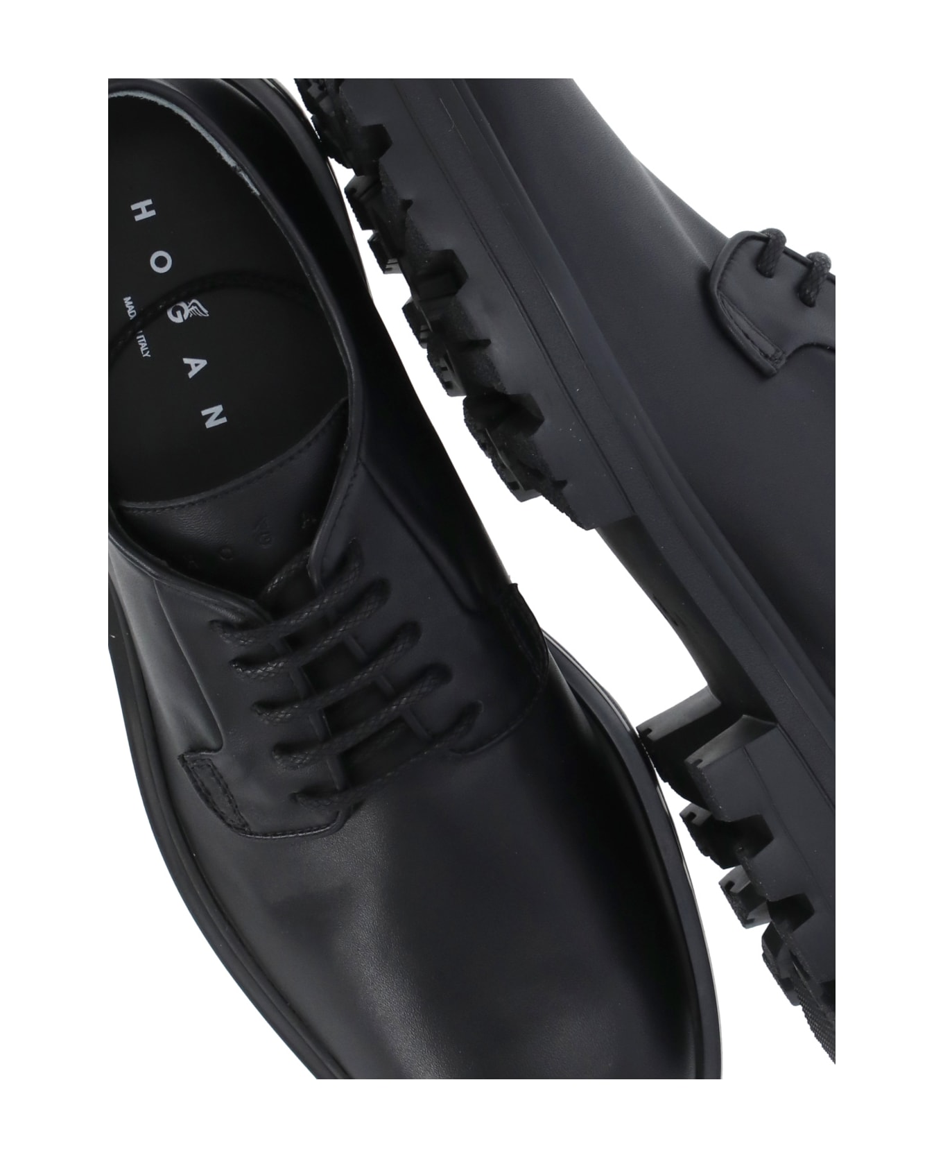Hogan H673 Lace Up Shoes - Black