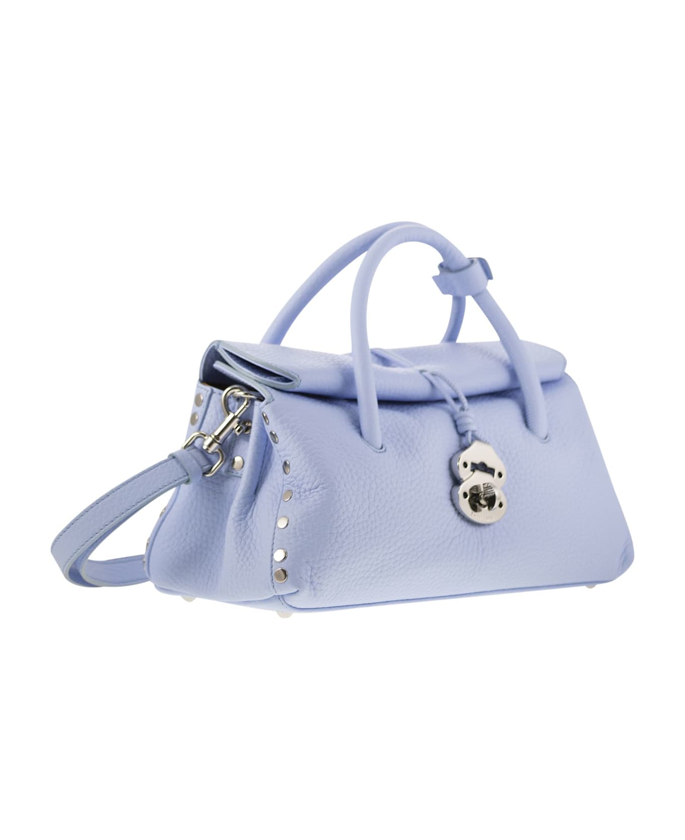 Zanellato Dotta - Grained Leather Bag S - Light Blue