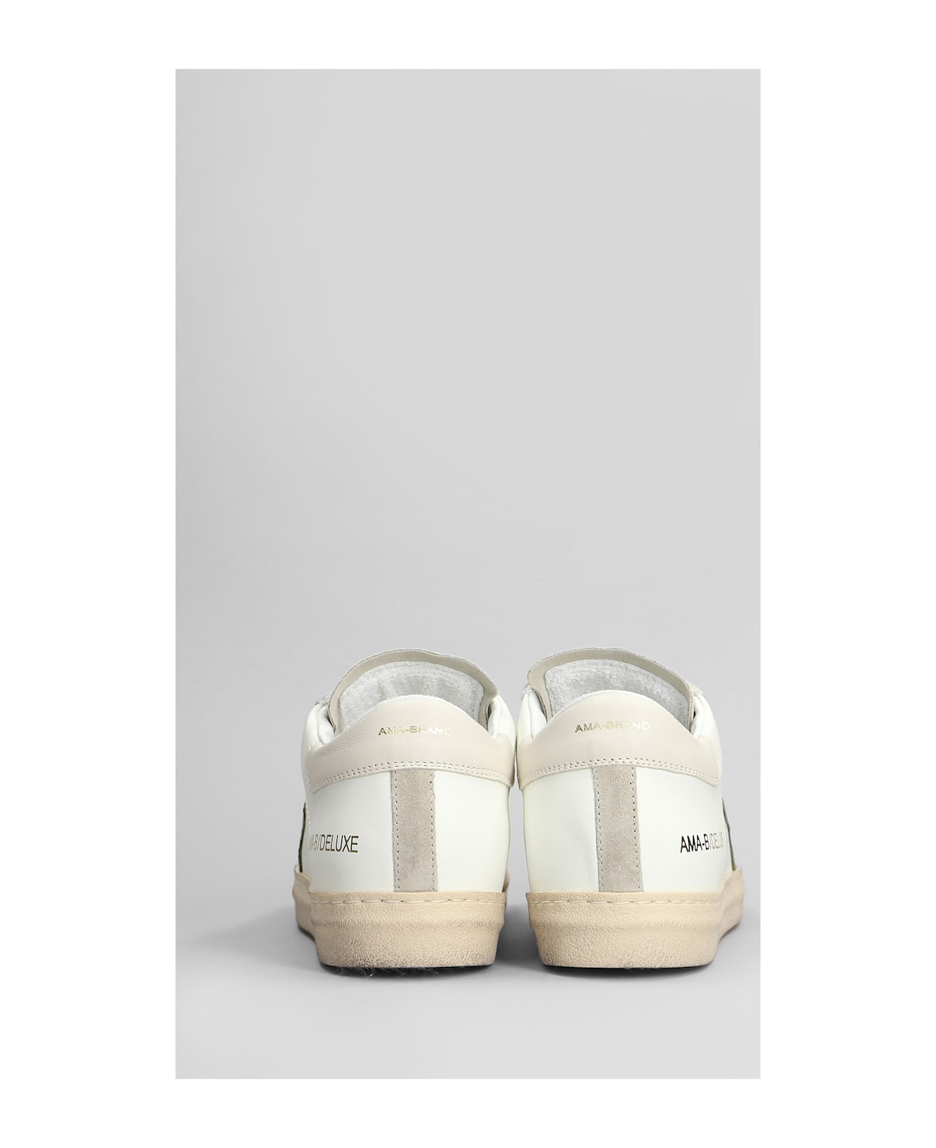 AMA-BRAND Sneakers In White Suede And Leather - white