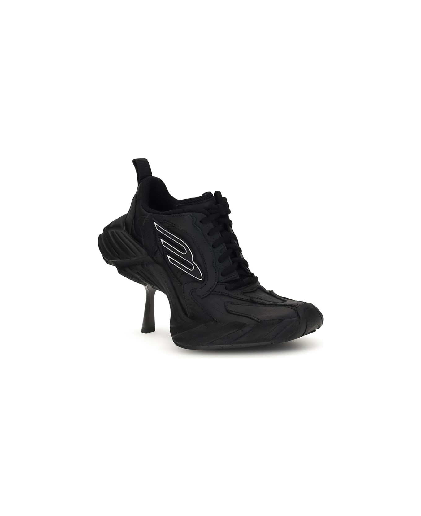 Balenciaga Monday Heel Sneakers - Black