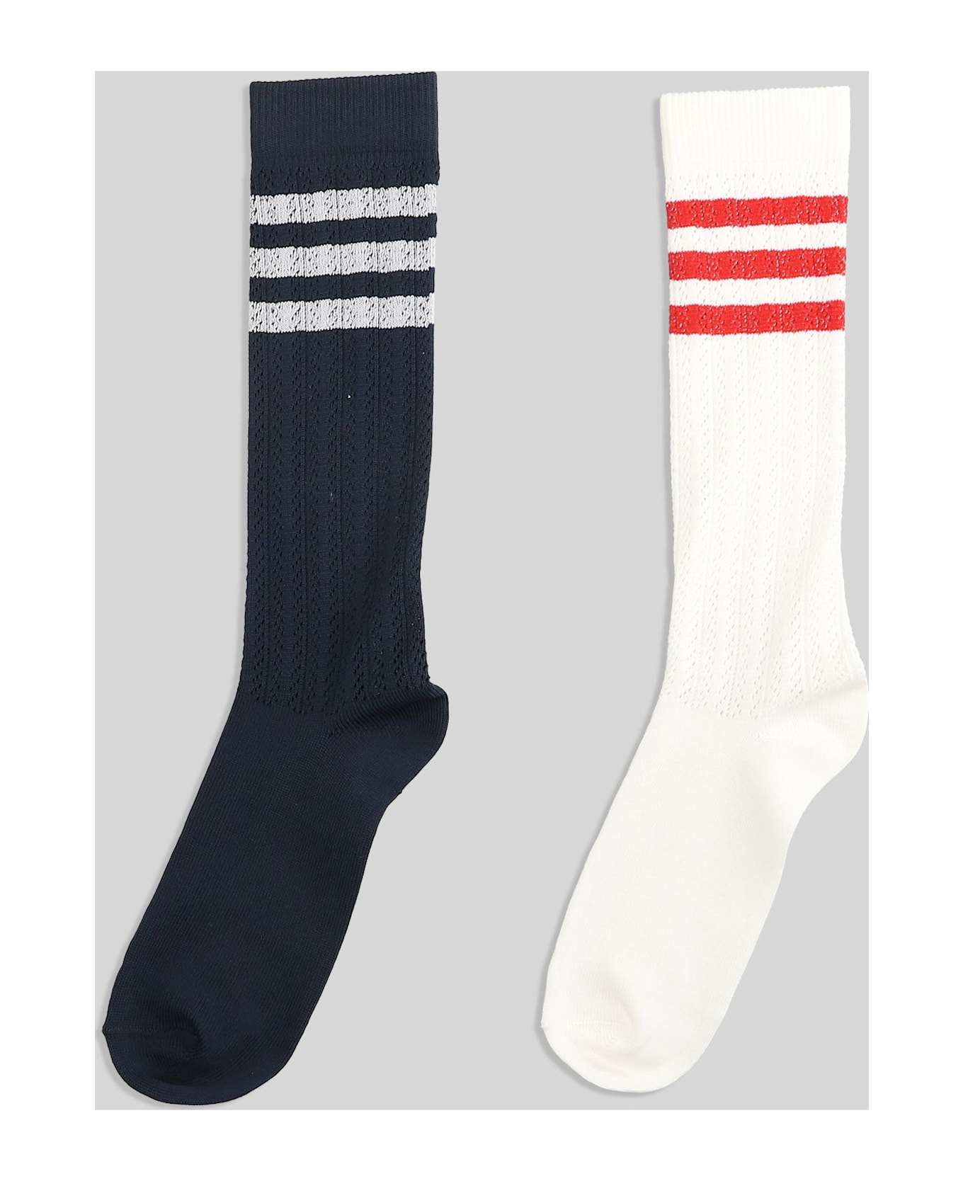 Adidas Originals by Wales Bonner Cro Hi Sock Socks In White Cotton - white