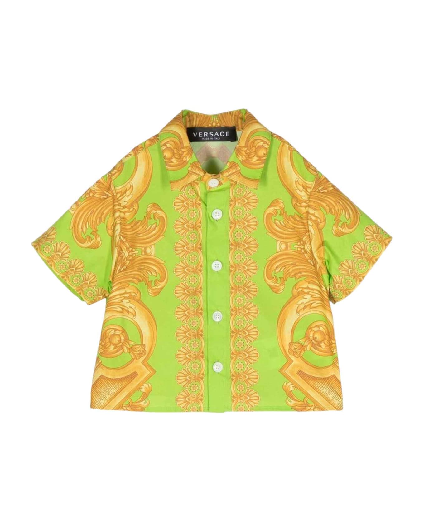 Versace Lime Shirt Baby Unisex Kids - lime/oro