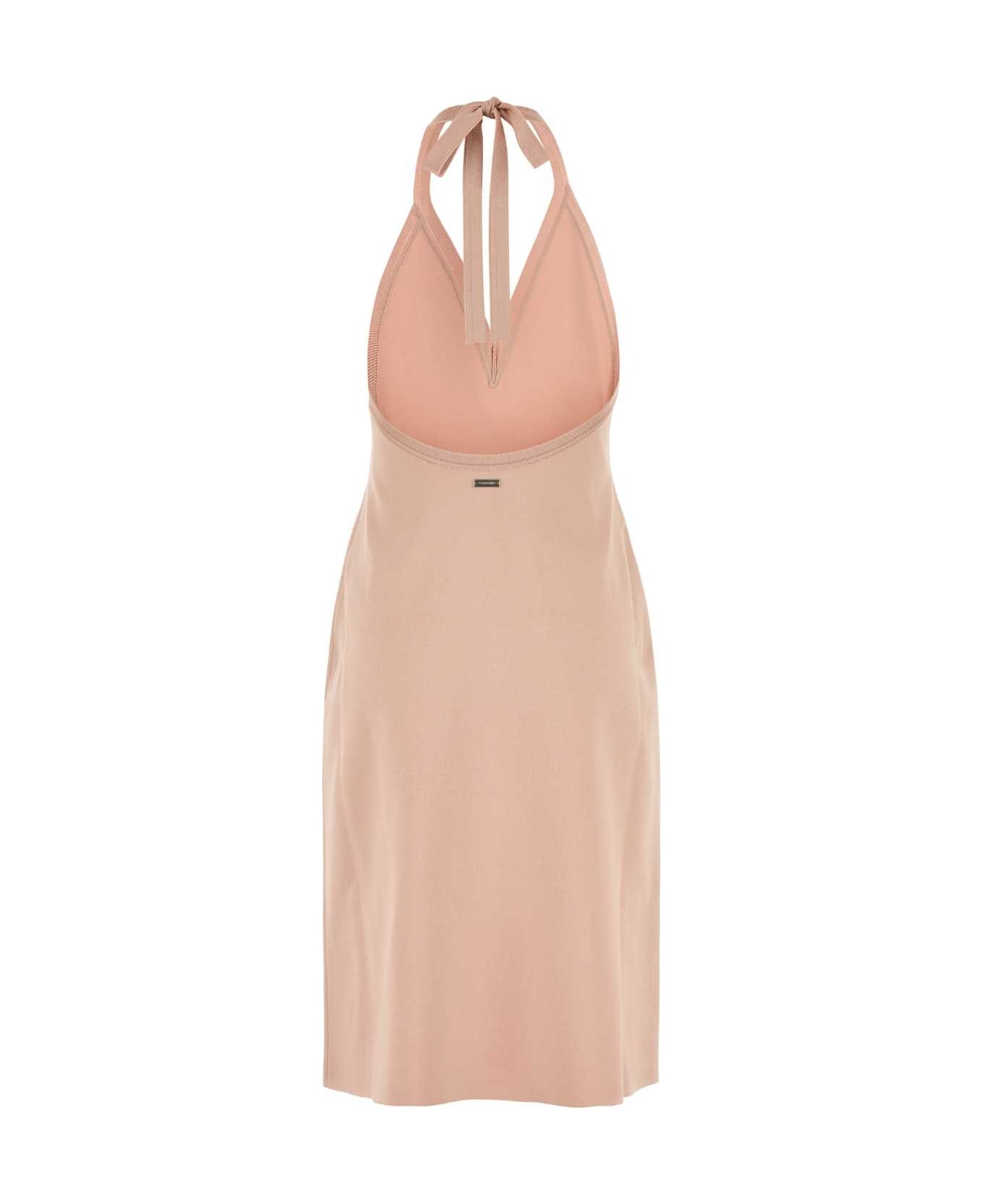Ferragamo Pink Stretch Viscose Blend Dress - BALLET