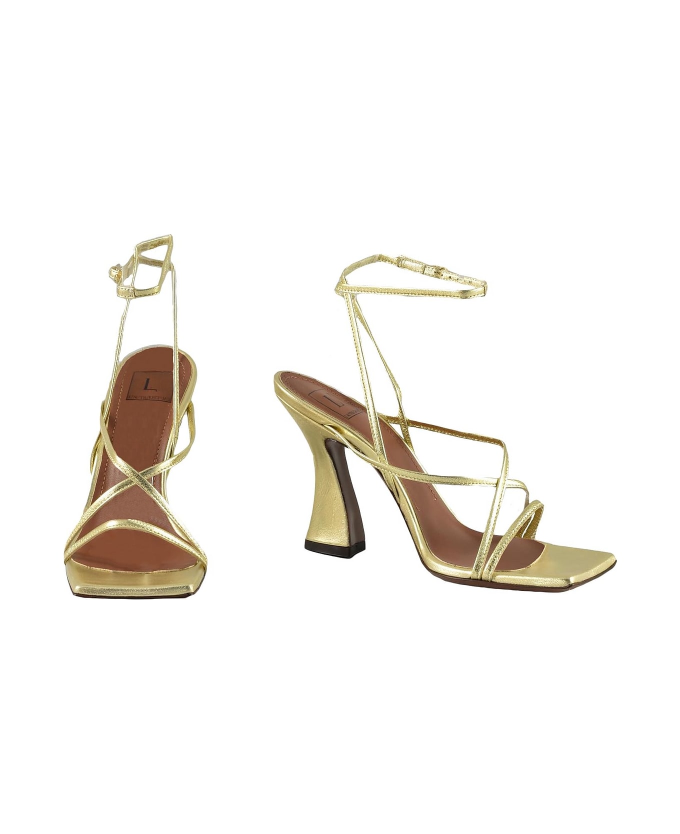 L'Autre Chose Women's Gold Sandals - Gold